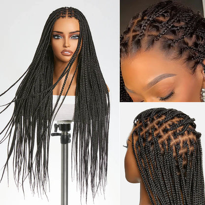 🔥Last Day: 76% Off🔥 Salon Braids HD Lace Knotless Wig