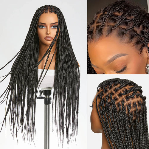 🔥Last Day: 76% Off🔥 Salon Braids HD Lace Knotless Wig