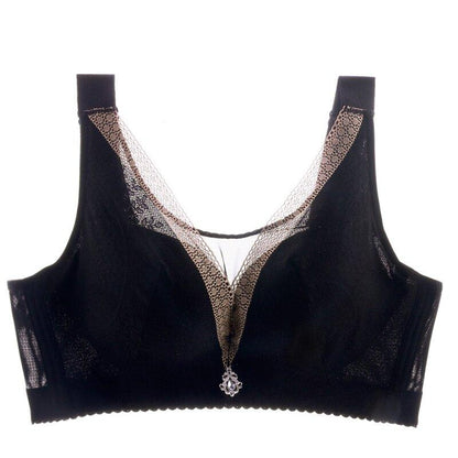 PLUS SIZE WIRELESS BREAST-RECEIVING ADJUSTABLE PUSH UP BRA