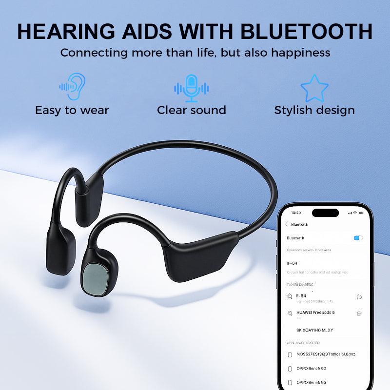 🌎Deadline today: 83% OFF! 👂🔥Advanced bone conduction smart hearing aid headphones