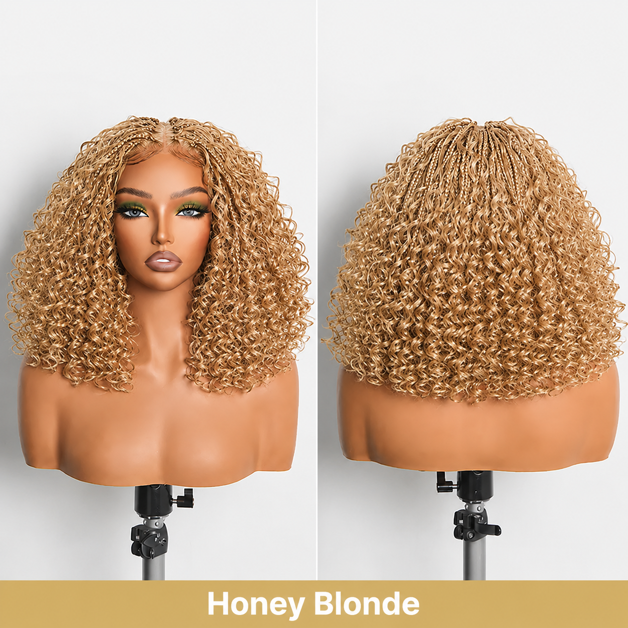 ⚠️ Hurry! 72% OFF✨13x6 HD Lace Wig Glueless Wear & Go 12” Boho Braids Water Wave Pre-Cut Lace Wig – Premium Fiber, Beginner Friendly