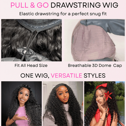 Geeta Hair $179 26Inch Curly 13x4 Lace Front Wig 100% Virgin Human Hair Wigs Black Curly Hair Pre Plucked Hairline