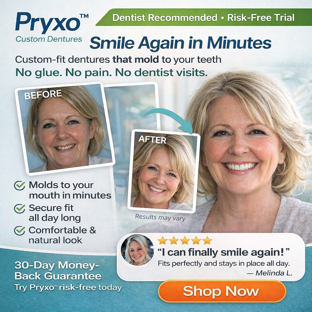 70% off! ⏰Pryxo™ Complete Dentures -- Free shipping
