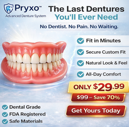 70% off! ⏰Pryxo™ Complete Dentures