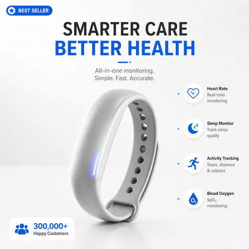Aurora Tech™ Smart screenless health bracelet