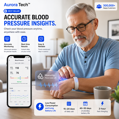 Aurora Tech™ Smart screenless health bracelet