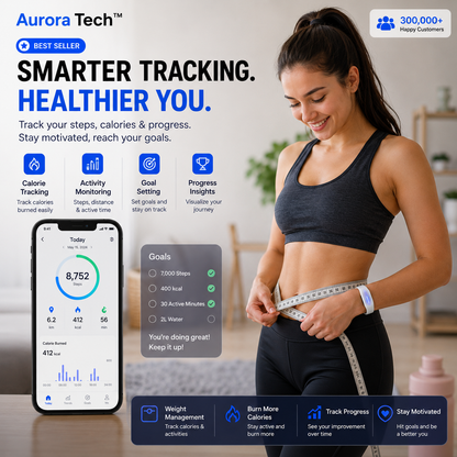 Aurora Tech™ Smart screenless health bracelet