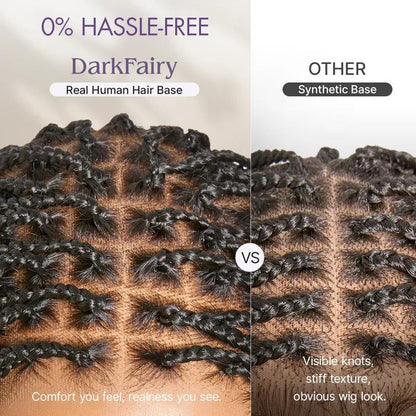 🔥Last Day: 76% Off🔥 Salon Braids HD Lace Knotless Wig